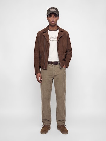 JACK & JONES Wide leg Παντελόνι 'JPSTAlex Original' σε καφέ