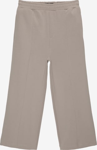 Pull&BearLoosefit Hlače - bež boja: prednji dio