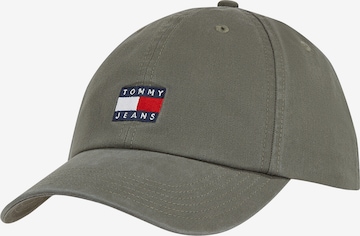 Tommy Jeans Кепка 'HERITAGE' в Зеленый: спереди