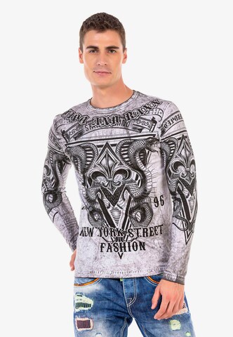 CIPO & BAXX Sweatshirt in Grau: Vorderseite