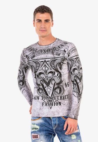CIPO & BAXX Sweatshirt in Grau: predná strana