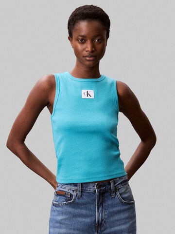 Calvin Klein Jeans - Top en verde: frente