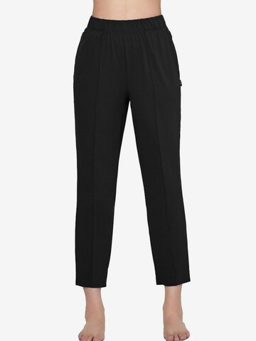 Yvette Sports Regular Workout Pants 'Moonlight' in Black: front