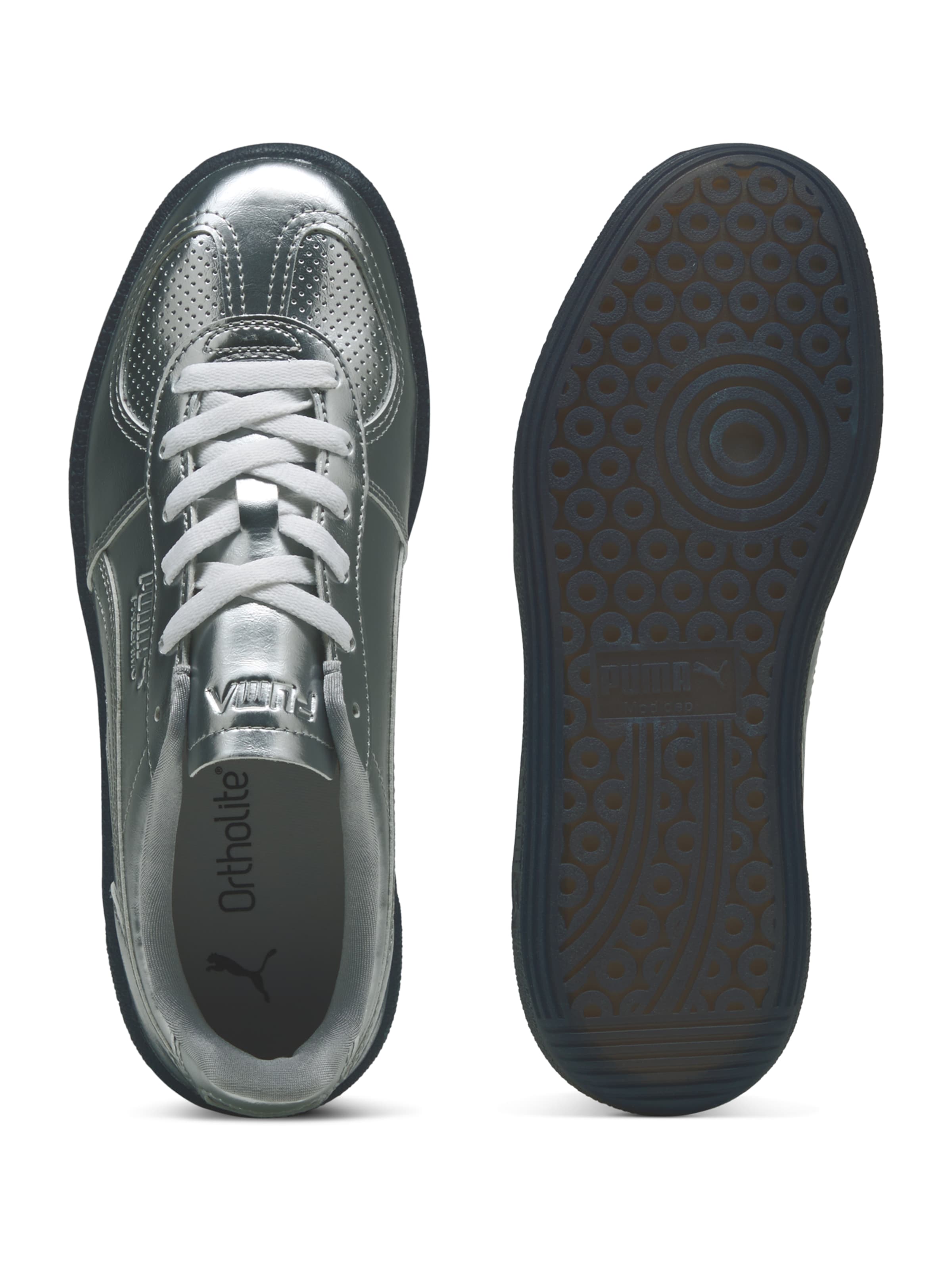 PUMA Matalavartiset tennarit 'Palermo Astro Escape' värissä hopea