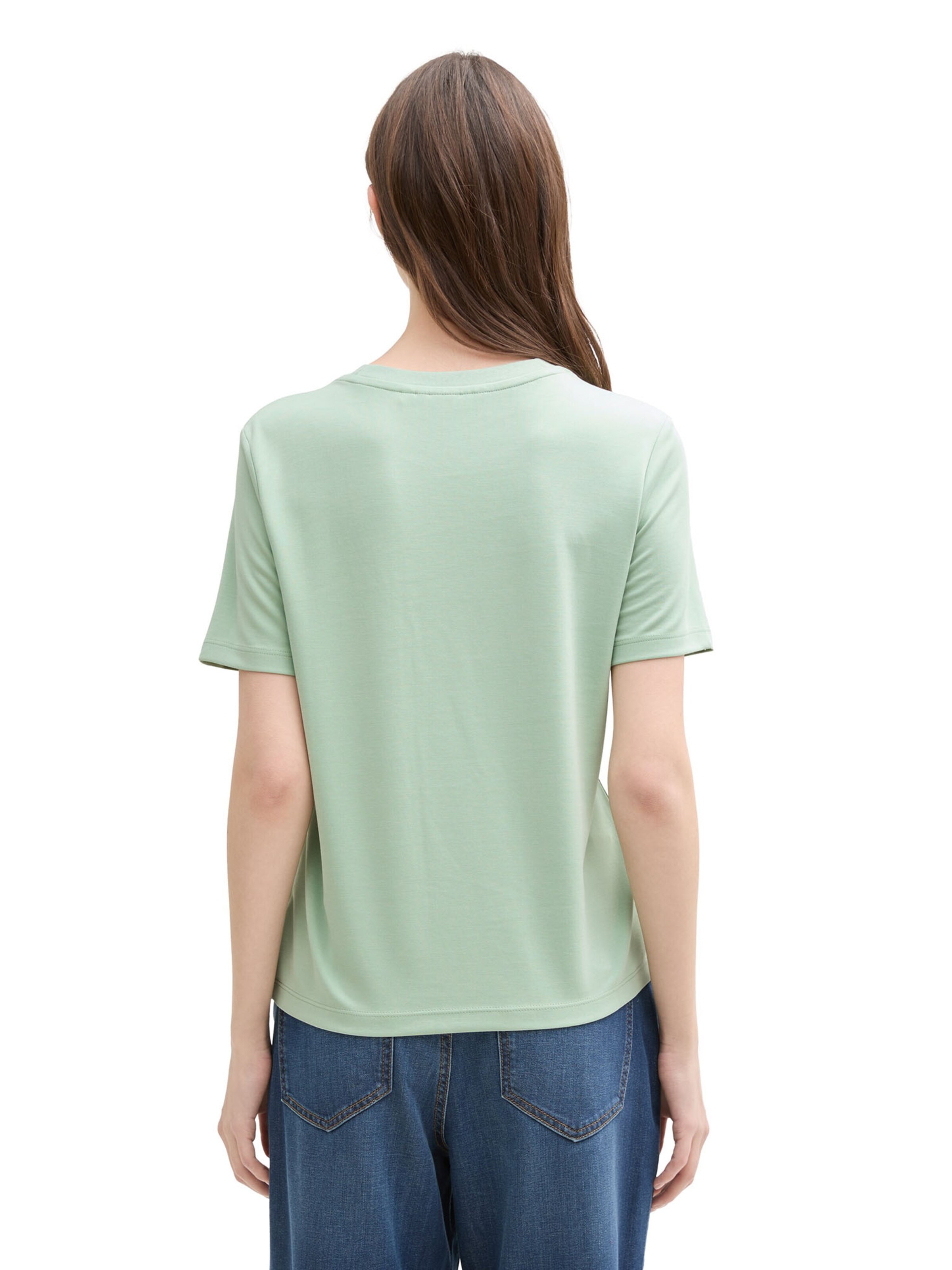 TOM TAILOR DENIM Koszulka w kolorze zielony