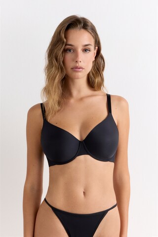 INTIMISSIMI Balconette Bra 'Francesca  Ultralight' in Black: front