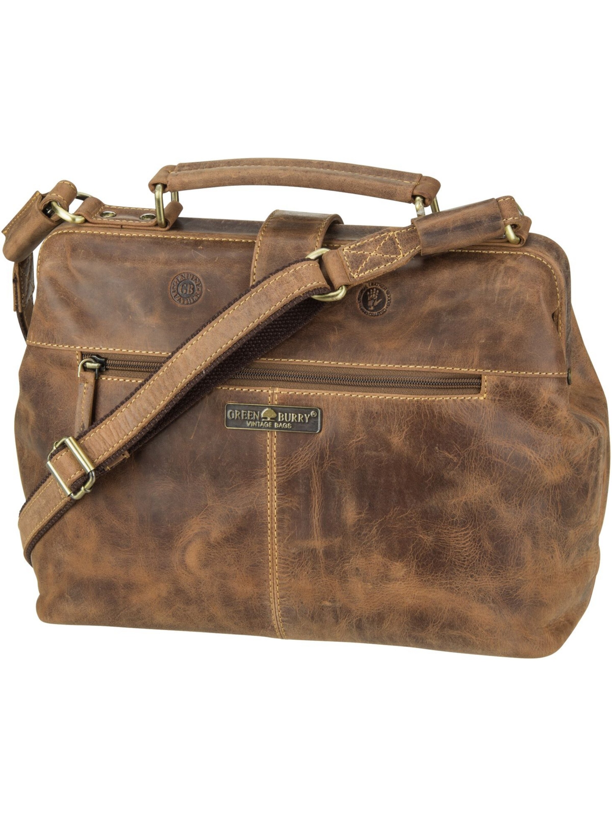 GREENBURRY Handtasche ' Vintage 1584 ' in Braun