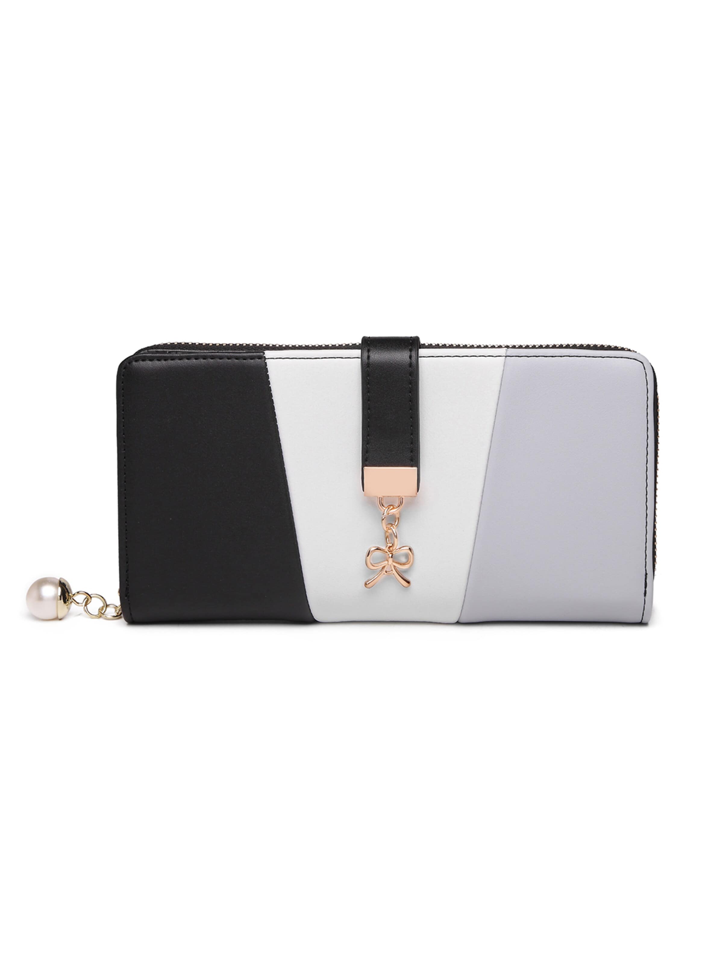 Miss Lulu Wallet in White: front