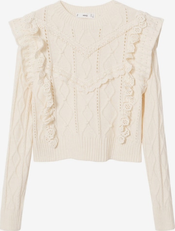 MANGO Pullover 'Farwest' in Beige: predná strana