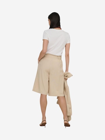 regular Pantaloni 'Onlgoa Hw Linen Bl Long Shorts Cc Tlr 15363720' di ONLY in beige