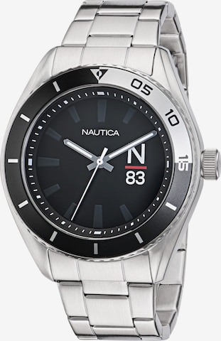NAUTICA Analoog horloge 'FINN WORLD' in Zilver: voorkant