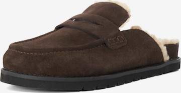 Dune LONDON Mules 'Goldy' in Brown: front