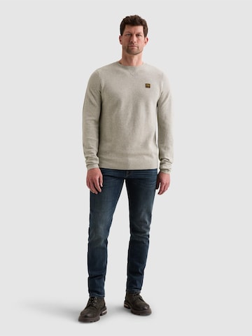 PME Legend Trui 'PME LEGEND - Pullover in 100% cotton with crewneck' in Grijs
