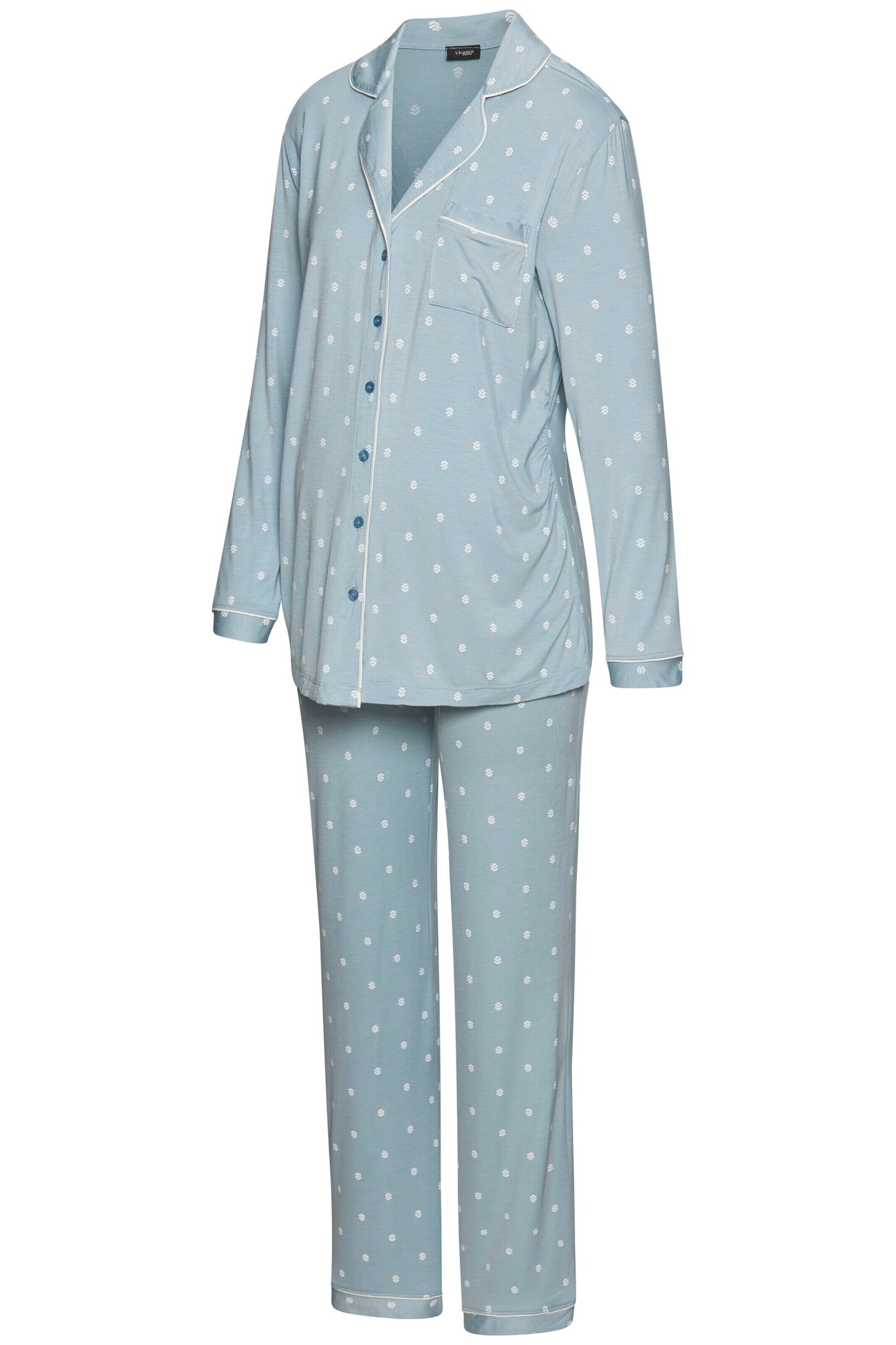 VIVANCE Pyjama 'Dreams' in Blauw: voorkant