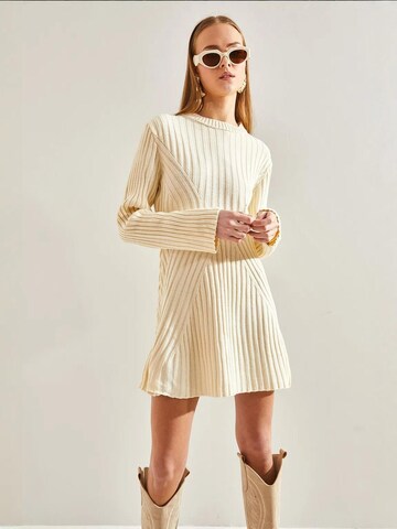 Bianco Lucci - Vestido de malha em branco