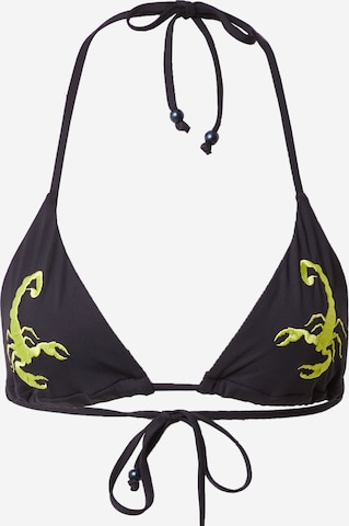 VIERVIER Triangel Bikinitop 'Katja' in Schwarz: predná strana