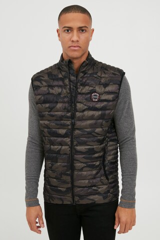 INDICODE JEANS Vest 'Davide' in Green: front