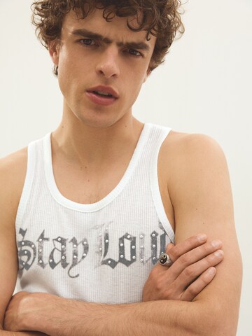 Bershka Top in Weiß