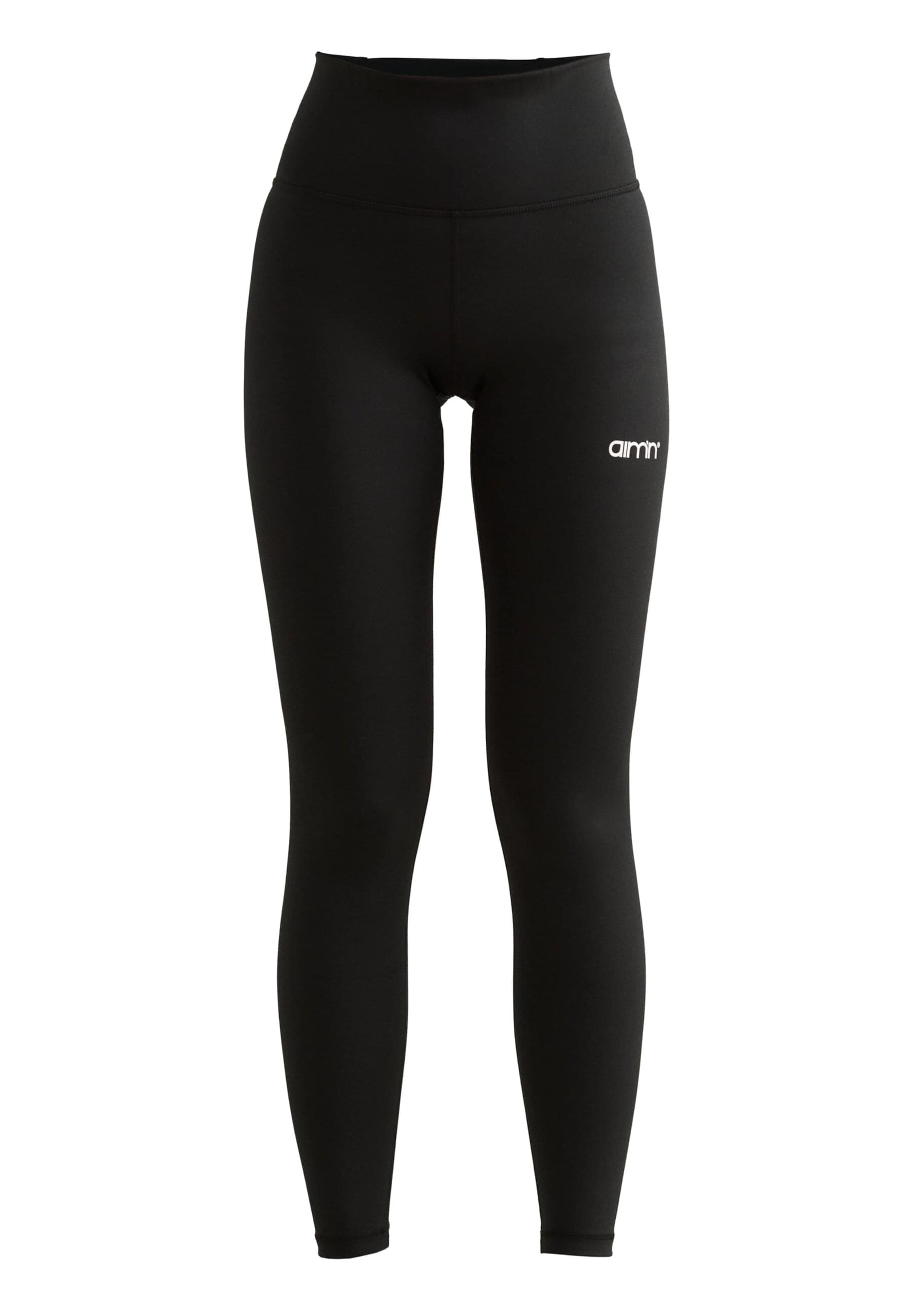 Aim'n Skinny Sportbroek in Zwart: voorkant
