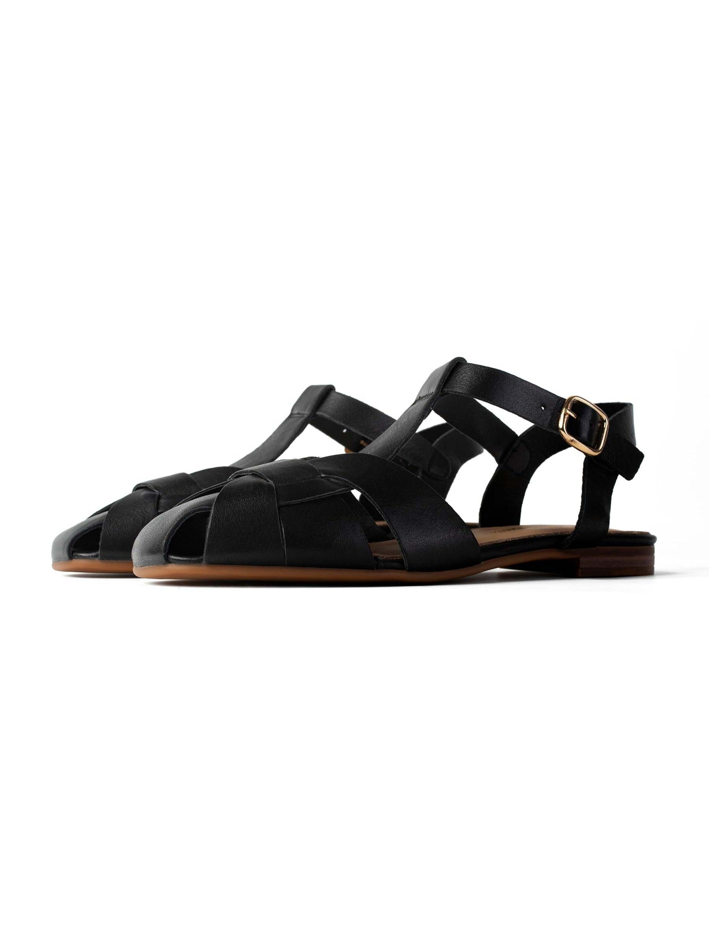 L37 HANDMADE SHOES - Zapatillas de casa 'LOST IN THE OCEAN AIR' en negro