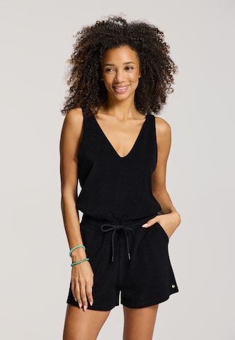 Shiwi Jumpsuit 'Fiji' in Zwart: voorkant