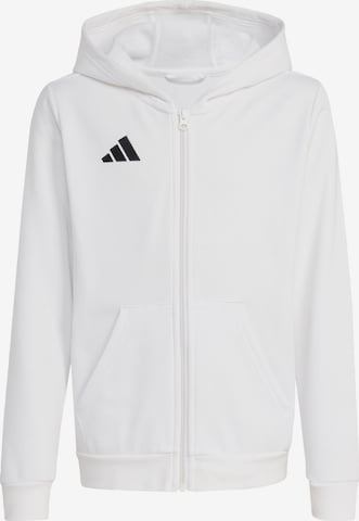 ADIDAS PERFORMANCE - Casaco de treino em moletão 'Entrada26' em branco: frente