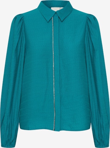 Chemisier 'IHRhines' ICHI en bleu : devant