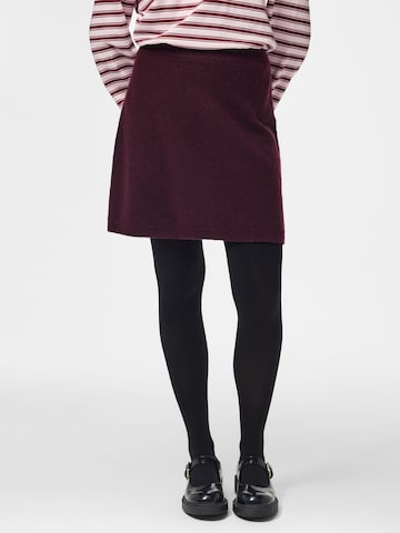 PIECES - Falda 'PCMALOU' en rojo: frente