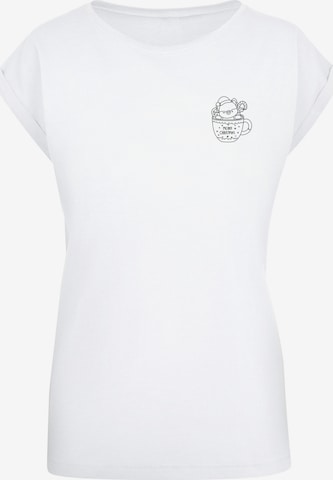 F4NT4STIC Shirt 'Weihnachtstasse' in White: front