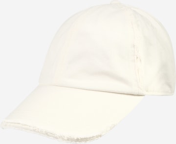 WEEKDAY Cap in White: front