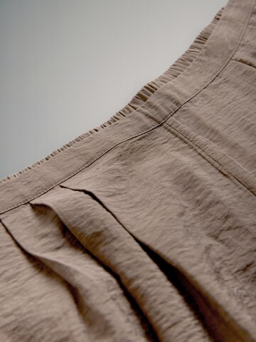 The Set Široký strih Nohavice - Hnedá