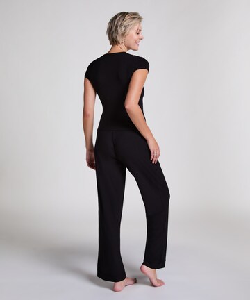 Hunkemöller Pyjamahose in Schwarz