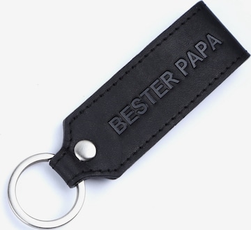 Benthill Schlüsselanhänger 'Bester Papa' in Schwarz: Vorderseite
