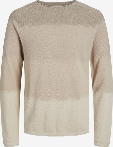 JACK & JONES Regular fit Sweater 'Hill' in Beige: front