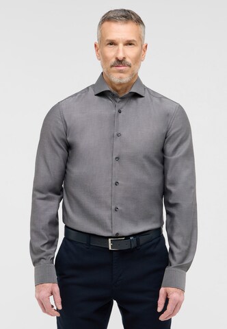 ETERNA Slim fit Zakelijk overhemd in Grijs: voorkant