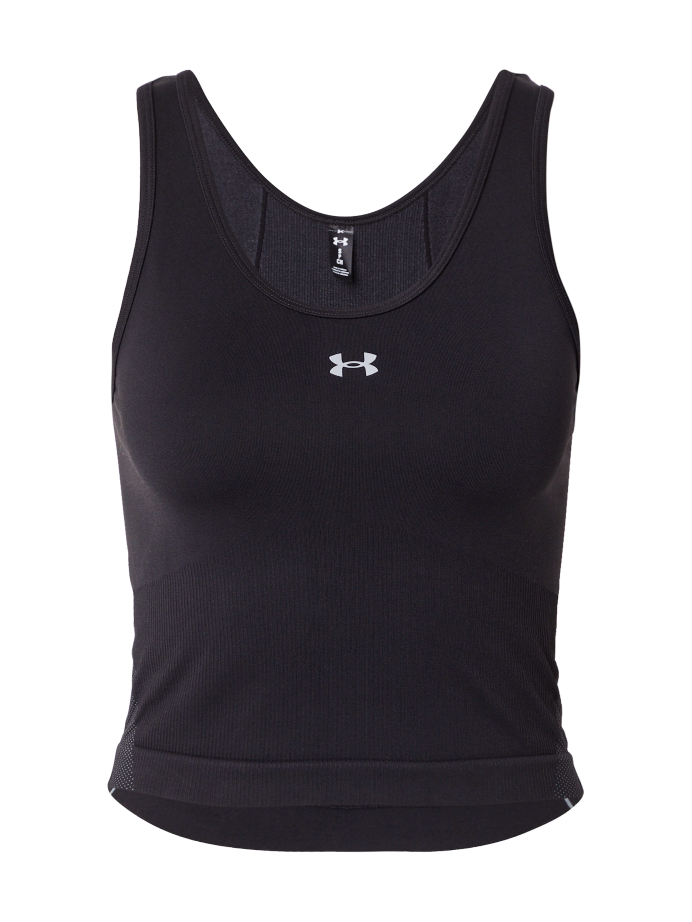 UNDER ARMOUR Sports Top 'Vanish' in Black: front