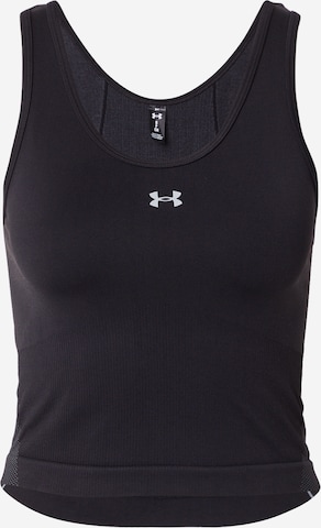 UNDER ARMOUR Αθλητικό τοπ 'Vanish' σε μαύρο: μπροστά
