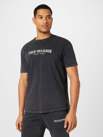 True Religion - Camiseta en negro: frente