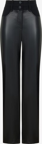 NOCTURNE Regular Pants in Black: front