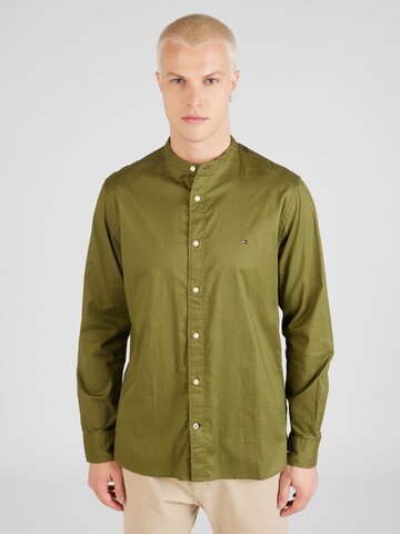 Coupe regular Chemise TOMMY HILFIGER en vert : devant