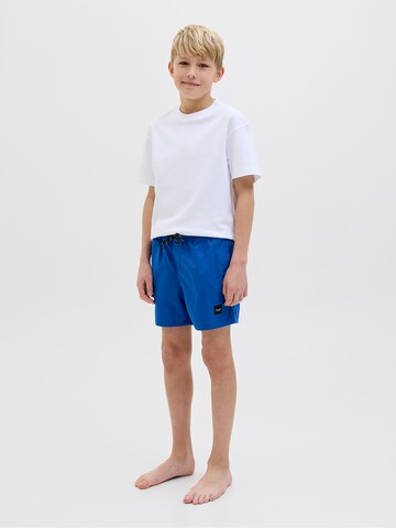 Jack & Jones Junior Kratke kopalne hlače 'JPSTMaui' | modra barva