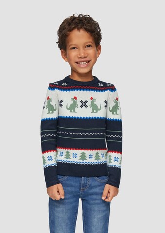 Pull-over s.Oliver Junior en bleu : devant