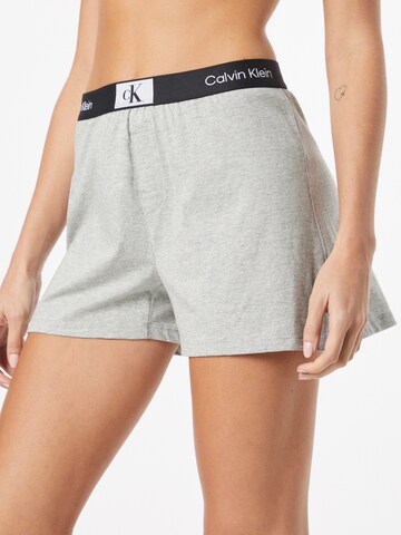 Calvin Klein Underwear Панталон пижама в сиво: отпред