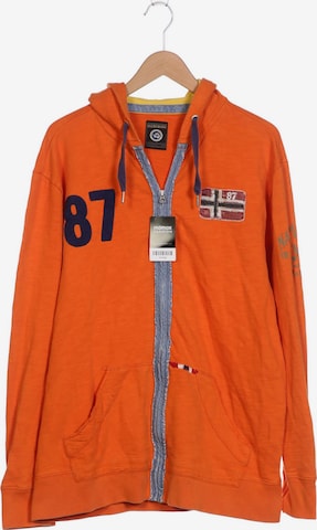 NAPAPIJRI Sweatshirt & Zip-Up Hoodie in XXXL in Orange: front