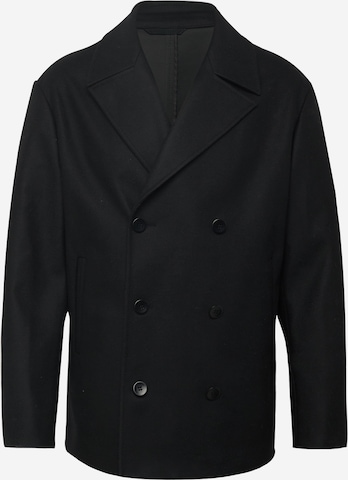 Manteau mi-saison Calvin Klein en noir : devant