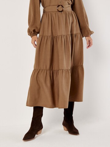Apricot Skirt in Brown: front
