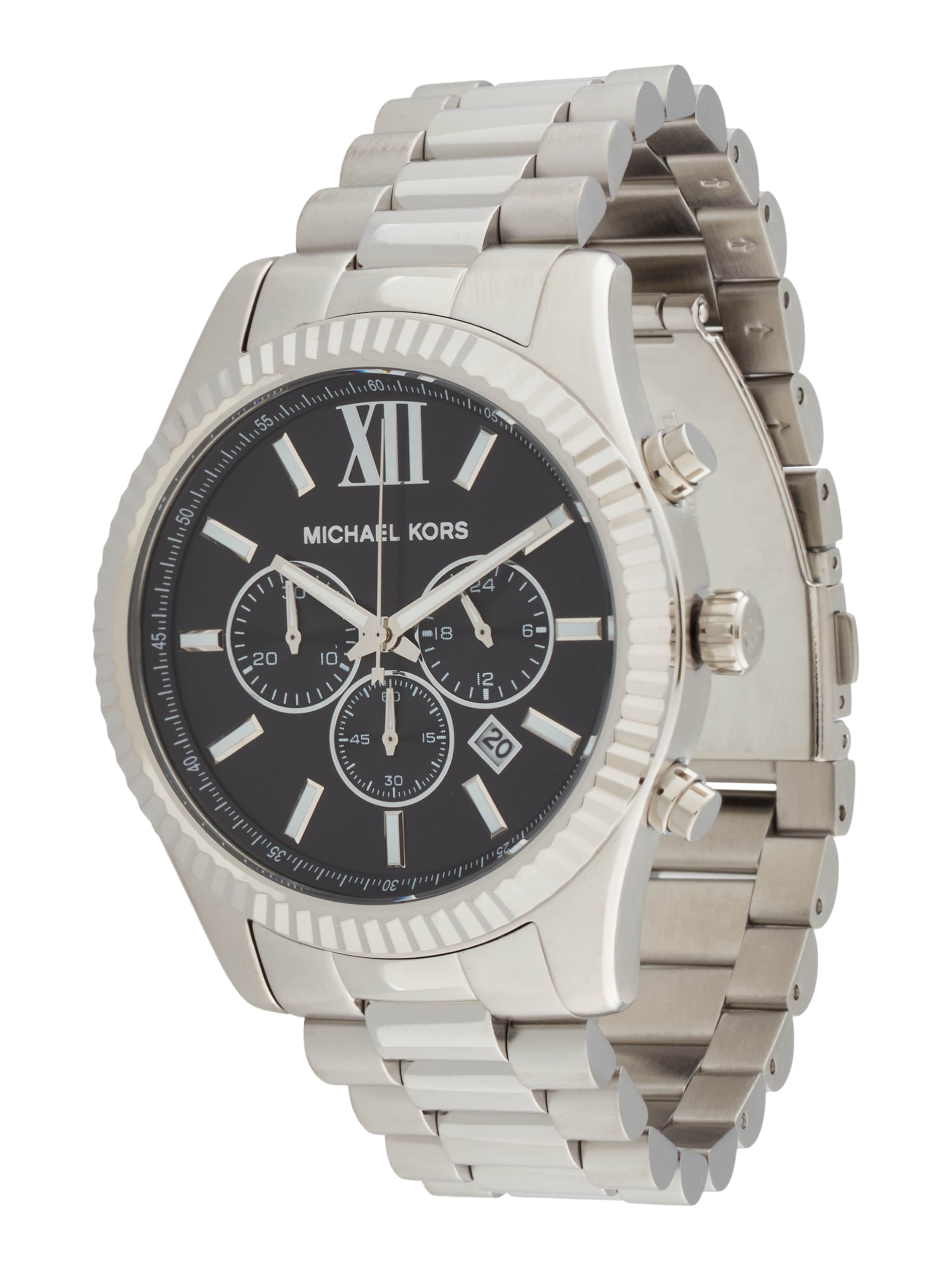 Michael Kors Analógové hodinky 'LEXINGTON' - Strieborná: predná strana