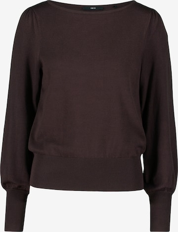 Pullover di zero in marrone: frontale