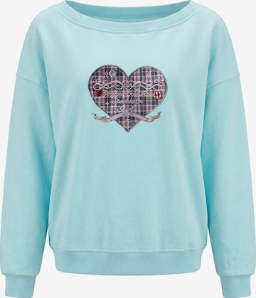 Sweat-shirt MYMO en bleu : devant