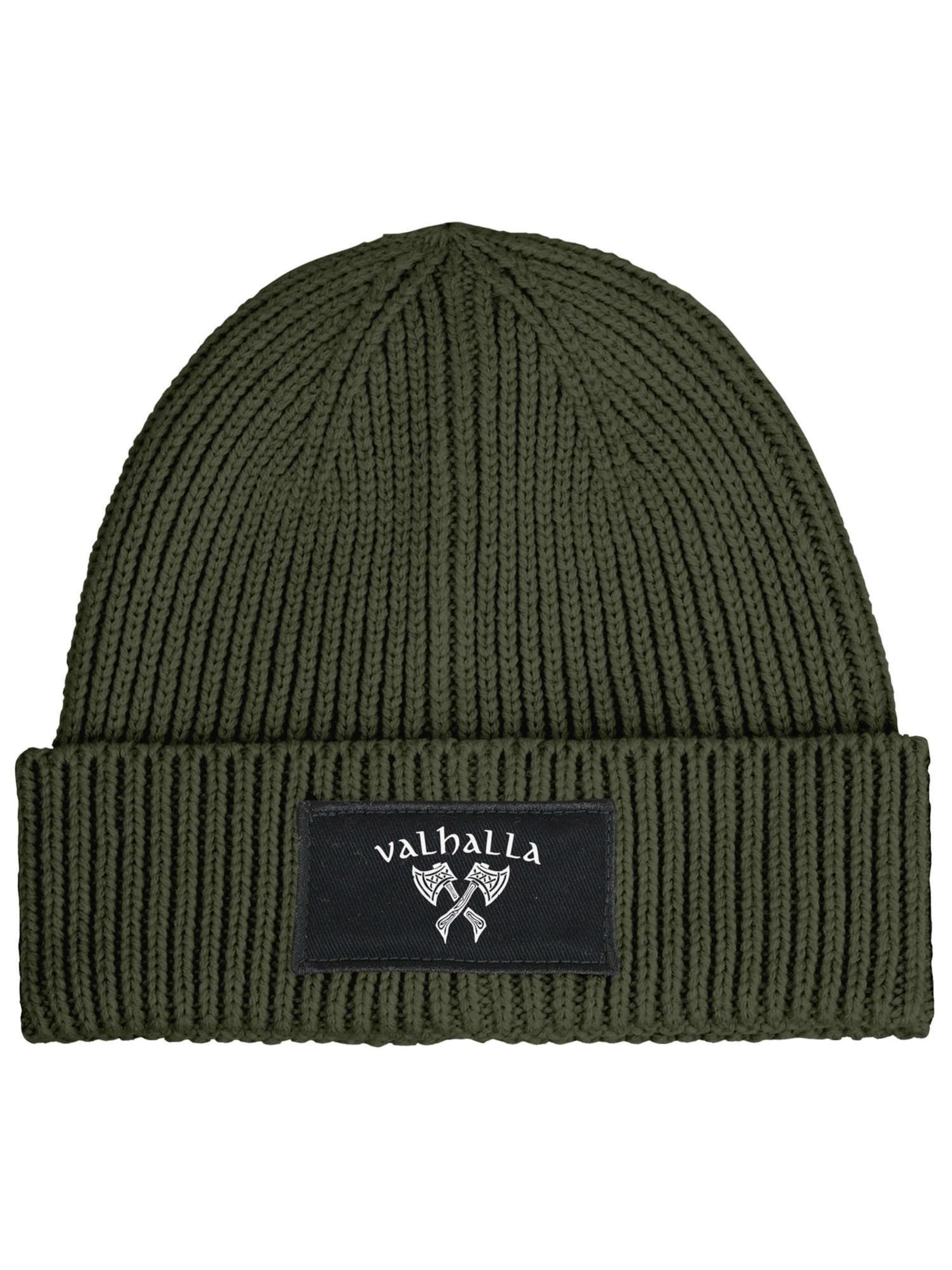 Neverless Beanie 'Valhalla' in Green: front